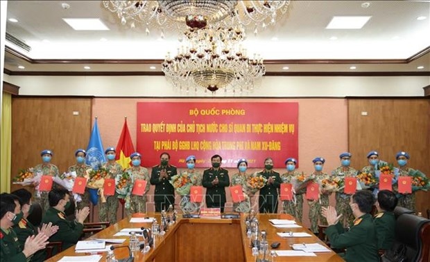 Additional Vietnamese officers join UN peacekeeping operations